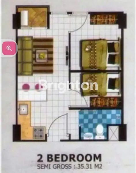 image APARTEMEN PUNCAK CBD 2BR BEST VIEW, NEGO SAMPAI DEAL! (3)