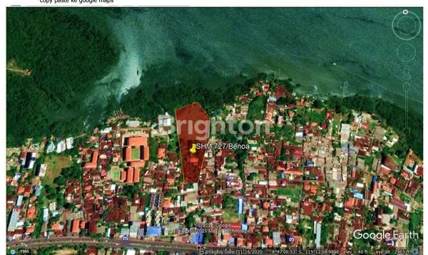 TANAH 1,5 HECTARES (150 ARE) PEMANDANGAN LEPAS KE LAUT BENOA DAN TOL NUSA DUA