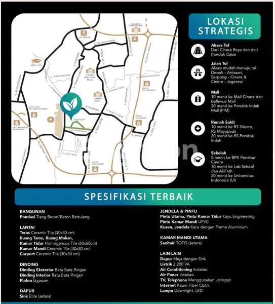 image HUNIAN 2 LANTAI DILOKASI SUPER STRATEGIS DI PONDOK CABE (5)