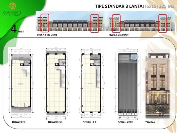 image RUKO SAPHIRE 2 LANTAI CIMANGGIS GOLF ESTATE (2)
