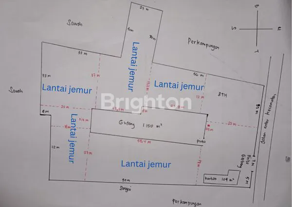 DIJUAL TANAH ,PABRIK  GUDANG PENGOLAHAN HASIL TANI DI JEMBER