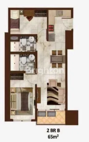 image MURAH BANGET!! APARTMENT SEDAYU CITY KELAPA GADING - APARTEMEN 2 BR BARU BELUM PERNAH DIHUNI. (4)