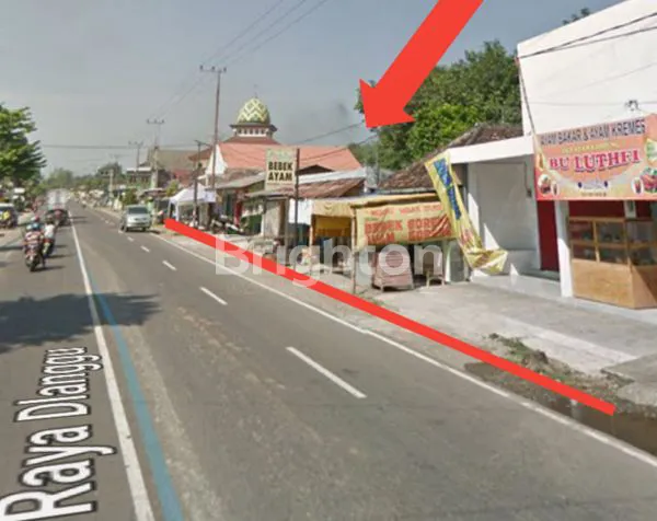 TANAH ADA BANGUNAN DAN LOKASI STRATEGIS DI JL RAYA DLANGGU MOJOKERTO