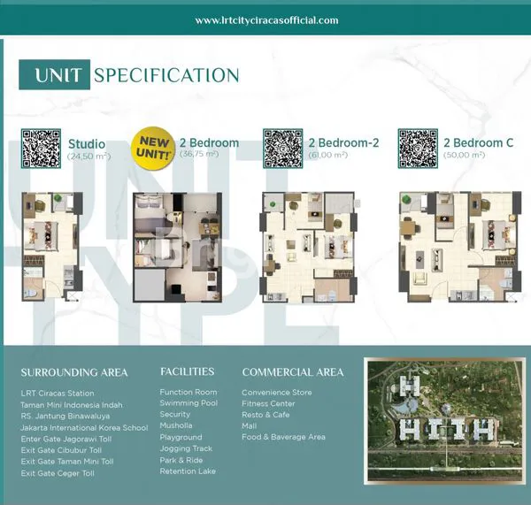 image LRT CITY CIRACAS APARTEMENT TYPE 2 BEDROOM (7)