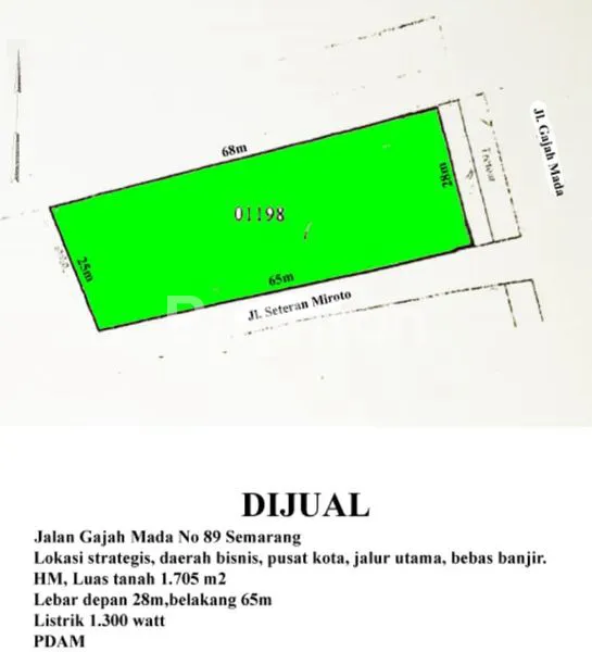 image INVESTASI JITU, TANAH ISTIMEWA, TENGAH KOTA, RAMAI, STRATEGIS, GAJAH MADA, SEMARANG (5)