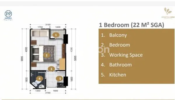 UNIT BARU | AMARTHA VIEW APARTEMENT NGALIYAN SEMARANG BARAT