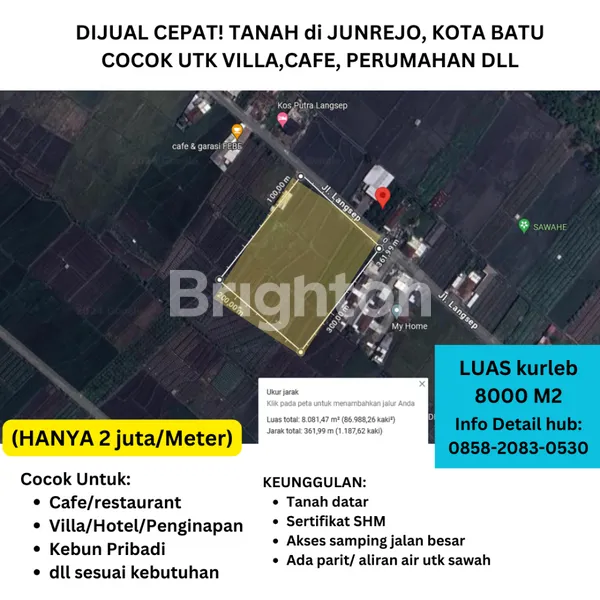 image TANAH VIEW CANTIK JUNREJO KOTA WISATA BATU (1)