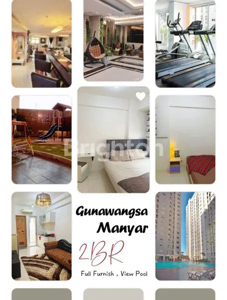 image APARTEMEN GUNAWANGSA MANYAR 2BR FULL FURNISH TOWER A VIEW POOL (1)