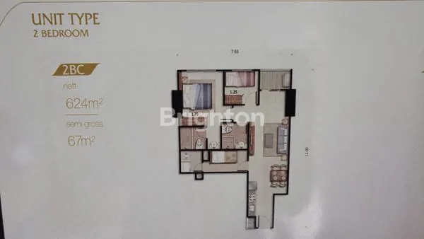 image APARTEMEN GRAND MADISON CENTRAL PARK JAKARTA BARAT - FULL FURNISHED & LT.32 (8)