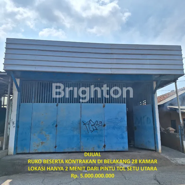 image RUKO BESERTA KONTRAKAN 28 KAMAR @ SETU BEKASI HANYA 2 MENIT DARI PINTU TOL SETU UTARA 2 (CIBITUNG - CILINCING) (1)