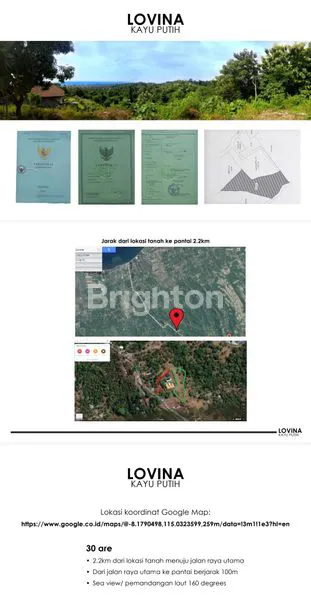 TANAH DI KAYU PUTIH LOVINA