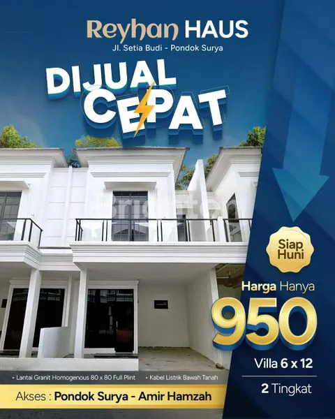 image RUMAH BARU, KOMPLEK, SIAP HUNI, INTI KOTA. 5 MENIT DARI MERCEDES BENZ JL. AMIR HAMZAH (1)