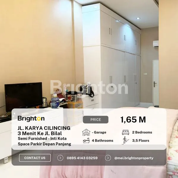image RUKO SEMI FURNISHED - POSISI PINGGIR JALAN - PANJANG TANAH 26 METER JALAN KARYA CILINCING-SIAP BUKA USAHA  (1)