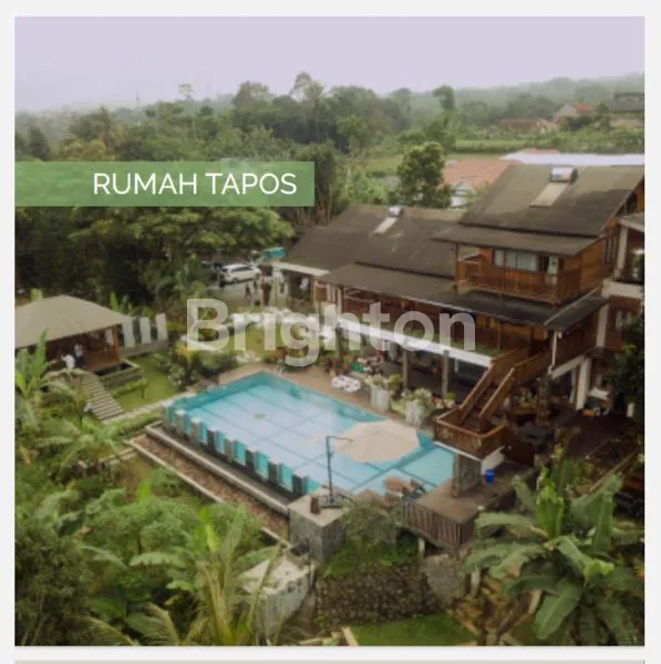 VILLA MEWAH 2,5 LANTAI DENGAN 4 BANGUNAN UTAMA DENGAN FASILITAS LENGKAP DI TAPOS BOGOR