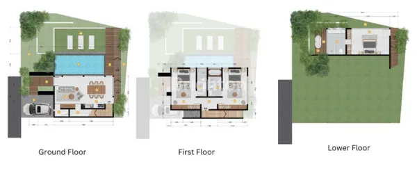 VILLA PRIMARY KUMARAJIVA LUXURY UBUD VILLAS TIPE C 3 LANTAI 3 KAMAR TEGALLALANG UBUD GIANYAR