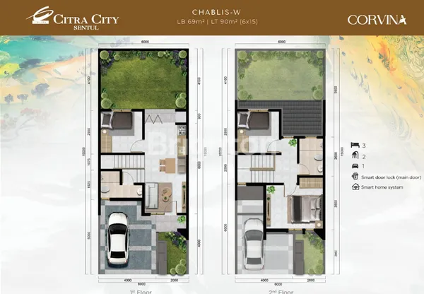 image MURAH!!! RUMAH 2 LANTAI DIKELILINGI LAPANGAN GOLF & PERBUKITAN YANG SUPER CANTIK (3)