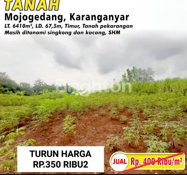 TANAH MURAH DI MOJOGEDANG, KARANGANYAR