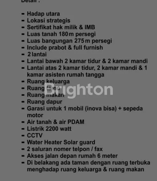 image RUMAH 2 LANTAI FULL FURNISHED DEKAT LUWES GENTAN (2)