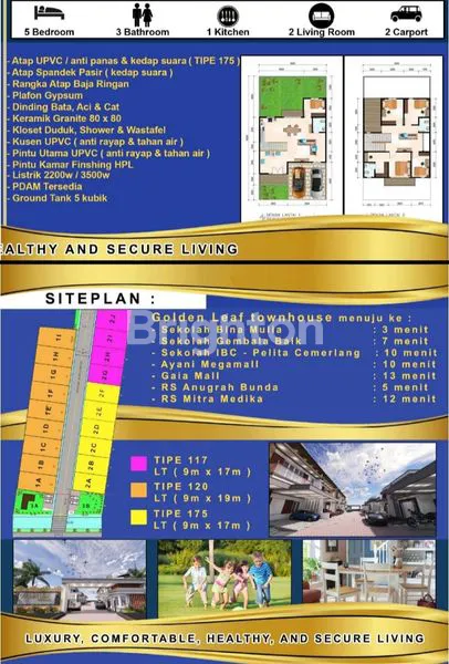 image RUMAH MEWAH LOKASI STRATEGIS GOLDEN LEAF TOWN HOUSE (2)