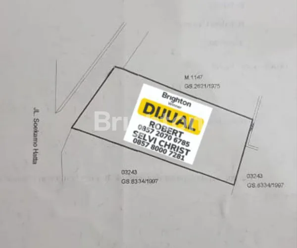 image TANAH PADAT SIAP BANGUN 2050 M² MAINROAD SOEKARNO HATTA BANDUNG (1)