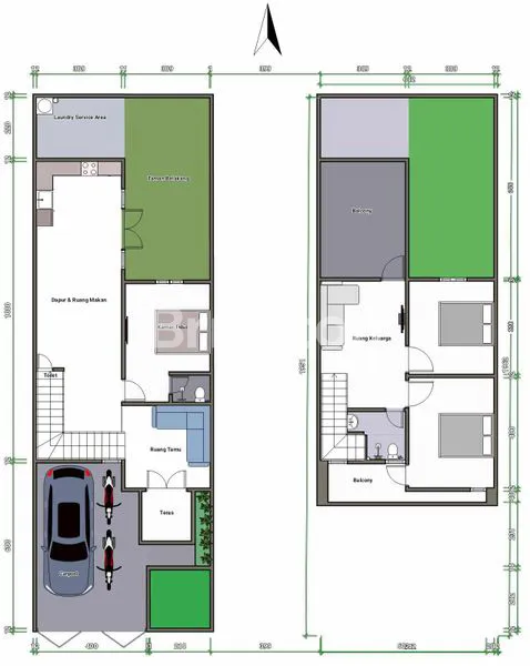 image DIJUAL RUMAH CANTIK ASRI DUA LANTAI DENPASAR BARAT (2)