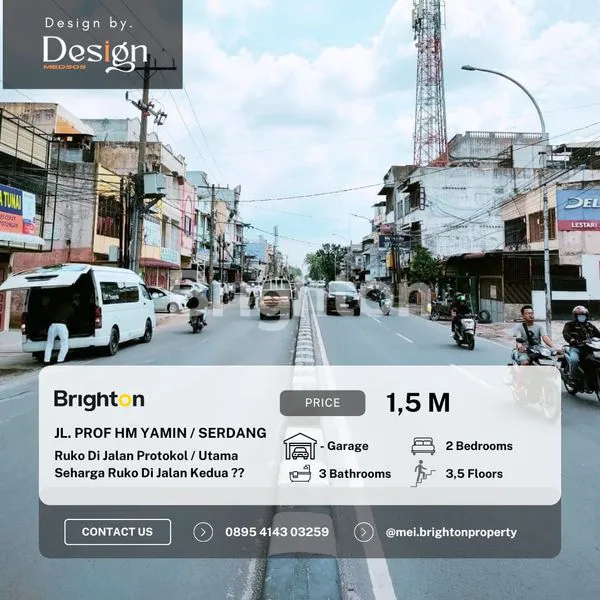 image RUKO SIAP BUKA USAHA LOKASI STRATEGIS DI JALAN PROF HM.YAMIN / JALAN SERDANG (1)