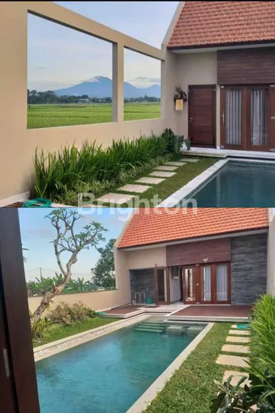 PRIVAT VILLA TENGAH SAWAH, VIEW GUNUNG, FULLY FURNISHED DENGAN POOL, LUAS TANAH 2 ARE DI KERAMBITAN TABANAN