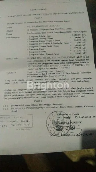 image GUDANG BEKAS PT, LUAS, BAGUS, GRESIK (3)