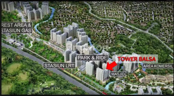image APARTEMEN PODOMORO GOLF VIEW TOWER BALSA FULL FURNISHED SIAP HUNI LOKASI STRATEGIS DEKAT TOLL CIMANGGIS DEPOK (1)