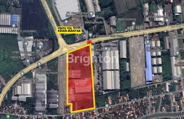 JUAL TANAH EX-PABRIK! TERMURAH HITUNG TANAH!