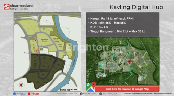 image TURUN HARGA PROMO TANAH KAVLING DIGITAL HUB N02 LUAS 12.803 M2 BSD TANGERANG (2)