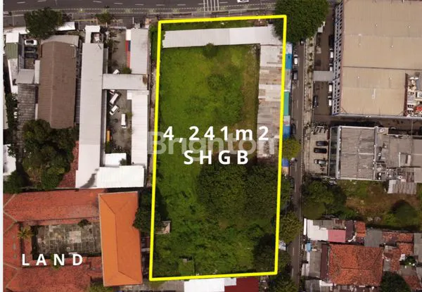 KAVLING SENEN 4241 M2 ( 45X 94 M) DEKAT PLAZA ATRIUM DAN RSPAD COCOK BANGUN SPBU