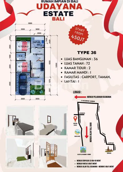 image RUMAH DI CLUSTER UDAYANA ESTATE DENGAN HARGA TERJANGKAU (5)