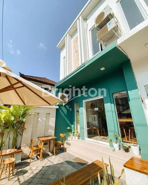 RUKO STRATEGIS LOKASI PREMIUM , PINGGIR JALAN BESAR EX COFFEE SHOP,DENGAN 2 LANTAI FREE 4 AC DI CENTRAL RENON, DENPASAR SELATAN