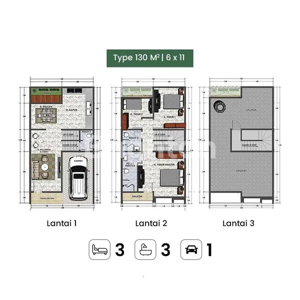 image TYPE 130 GLUGUR INDAH RESIDENCE (2)