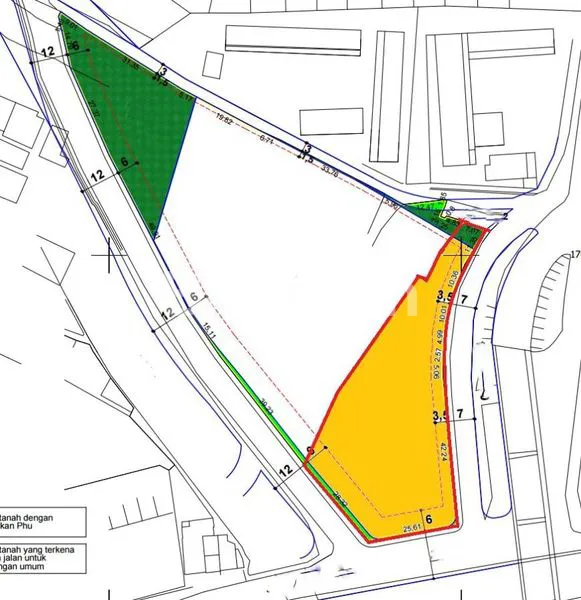 image TANAH TANJUNG DUREN, HOEK, IJIN KOMERSIAL, PINGGIR JALAN RAYA, COCOK UNTUK SHOWROOM, PERKANTORAN, RESTORAN (2)