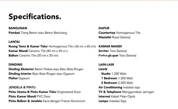 image "APARTEMEN THE PARC" 1 BED ROOM B SOUTH CITY HUNIAN MILENIAL DI TANGGERANG SELATAN (7)