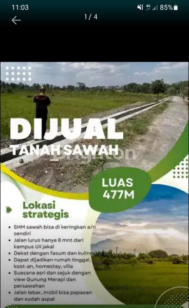 image TANAH UNTUK KOSAN SIAP BANGUN DEKAT UII (3)