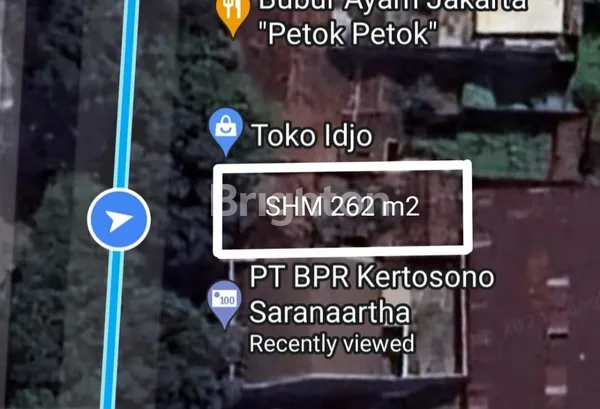 RUMAH KOMERSIAL HITUNG TANAH A.YANI KERTOSONO