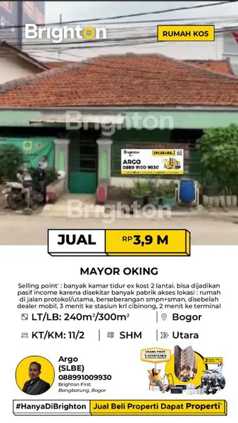 image TURUN 4MILYAR RUMAH BISA UNTUK KOS 2 LANTAI CIBINONG (1)