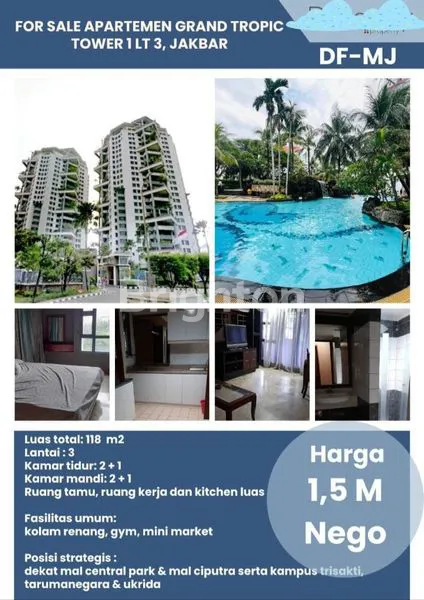 Gambar Property APARTEMENT GRAND TROPIC MURAH JL. LETJEN S. PARMAN