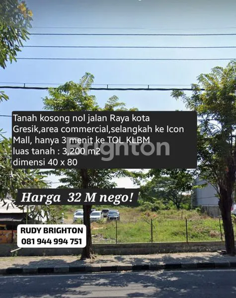 image JARANG ADA! NOL JALAN RAYA LUAS TANAH LEGA. DIKOTA GRESIK COMMERCIAL AREA COCOK UNTUK PEBISNIS DAN INVESTOR (1)