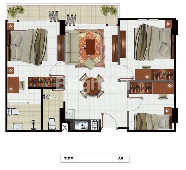 image APARTEMEN BAGUS TERAWAT DEKAT GTO PASTEUR DI GATEWAY PASTEUR BANDUNG (7)