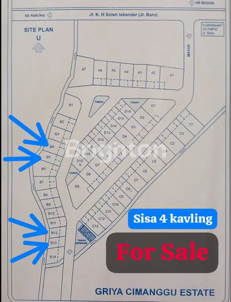 image KAVLING DI PERUMAHAN GRIYA CIMANGGU INDAH BOGOR (2)