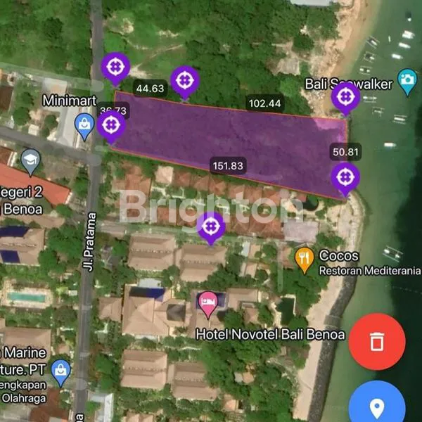 image LAHAN BEACHFRONT PASIR PUTIH DI JALAN PRATAMA, TANJUNG BENOA - BALI (5)