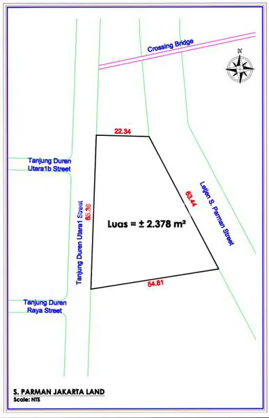 image TANAH DI LETJEN  S PARMAN DAN TANJUNG DUREN UTARA 1 (2)