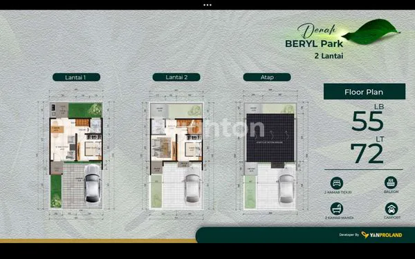 image EMERALDA RESORT CLUSTER BERYL TYPE 72/55 (2)
